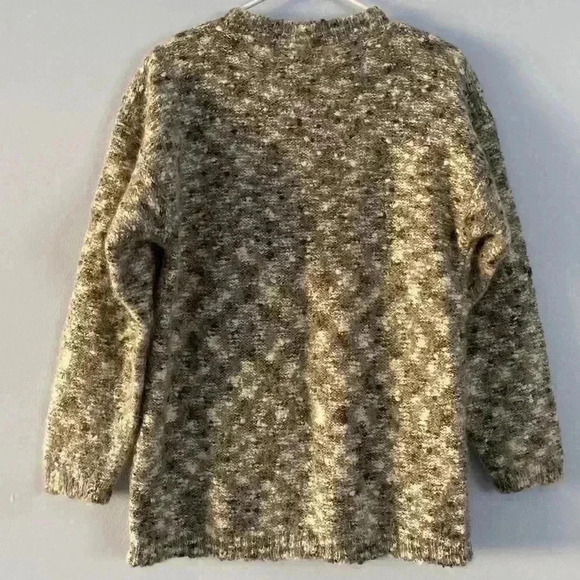 Vintage 90s Paul Harrison Wool Mohair Blend Sweater Gray Size Medium M - Picture 4 of 7